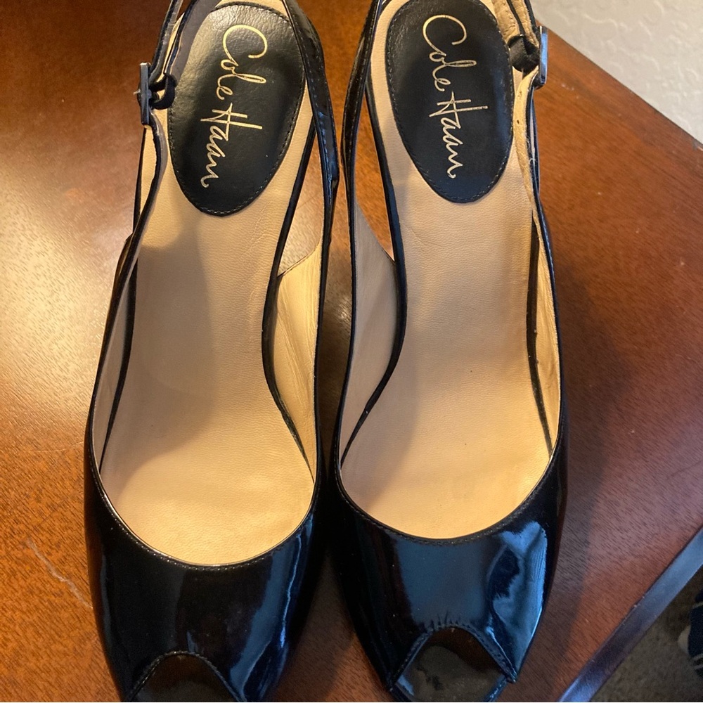 Cole Haan Black Patent Leather Heels